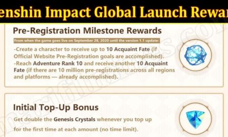 Genshin Impact Global Launch Reward (September) Know The Exciting Details!