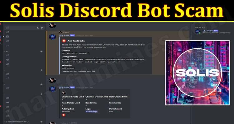 Solis Discord Bot Scam (October 2021) Read Updated Details!