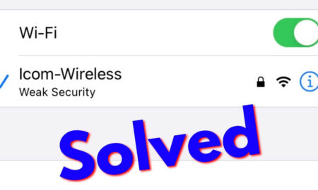 Fix Weak Security iOS WiFi Warning Error on iPhone & iPad