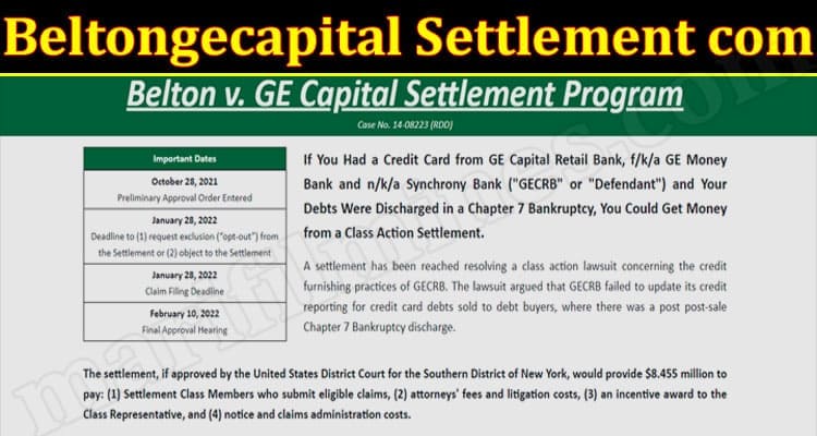 Beltongecapital Settlement Com (December 2021) Get Services Detail