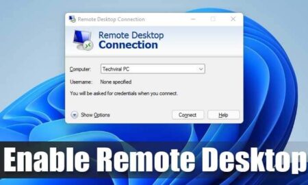 How to Enable & Use Remote Desktop Connection Feature in Windows 11 PC