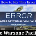 Goldflake Warzone Pacific (December 2021) How To Fix This Error?