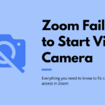 Fix Zoom Unable to Start or Detect Camera in Windows 10/11 PC