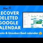 How to Restore, Find & View Deleted Google Calendar Events