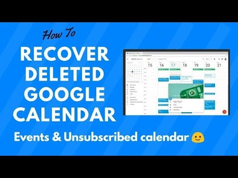 How to Restore, Find & View Deleted Google Calendar Events
