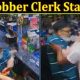 Robber Clerk Stabs