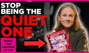 Nikki DeLoach interview cover featuring the book Untamed