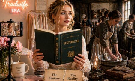 GMA Book Club selection Yesteryear challenging romanticized tradwife aesthetic and historical reality